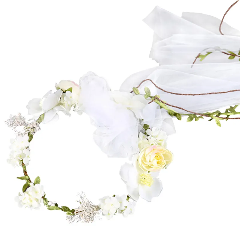 FunPa Beautiful Bridal Veil Wreath Decor Creative Floral Wreath With Veil Wedding Party Decorations For Wedding Photo Shoot
FunPa Beautiful Bridal Veil Wreath Decor Creative Floral Wreath With Veil Wedding Party Decorations For Wedding Photo Shoot