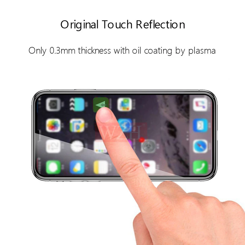 5 шт./лот полное покрытие закаленное стекло для iPhone XS Max XR защита экрана на 6 6s 7 8 Plus X
