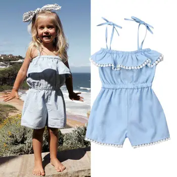 Toddler Baby Girl Strap Sleeveless Solid Cotton Romper princess fashion Comfortable Jumpsuit Bodysuit Outfits
Toddler Baby Girl Strap Sleeveless Solid Cotton Romper princess fashion Comfortable Jumpsuit Bodysuit Outfits