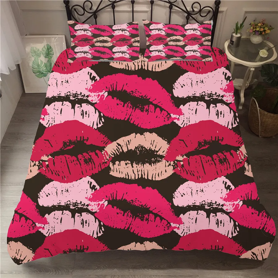 A Bedding Set 3D Printed Duvet Cover Bed Set Mouth Lips Home Textiles for Adults Bedclothes with Pillowcase #ZUI05
A Bedding Set 3D Printed Duvet Cover Bed Set Mouth Lips Home Textiles for Adults Bedclothes with Pillowcase #ZUI05
