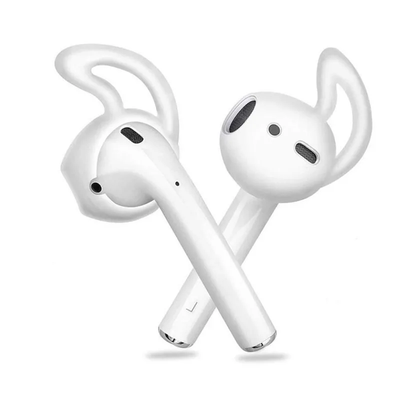 Силиконовый чехол для наушников Apple iphone X 8 7 6 Plus Airpods Earpods наушники ушные крылья