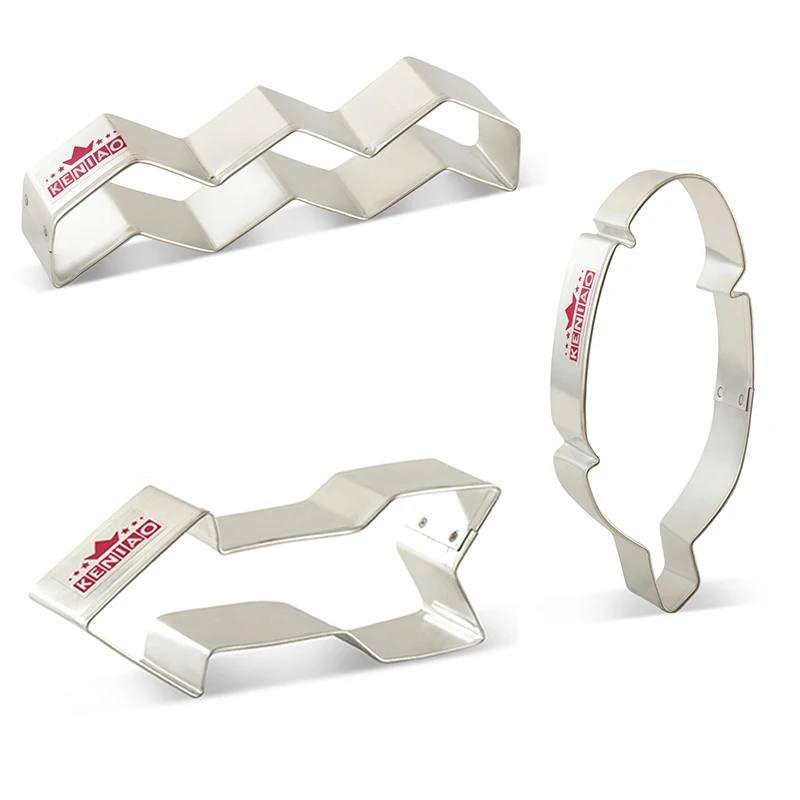 KENIAO Tribal / Boho - Chevron Feather Cookie Cutter Set - 3 PCS - Biscuit / Fondant / Bread / Pastry Cutters - Stainless Steel
KENIAO Tribal / Boho - Chevron Feather Cookie Cutter Set - 3 PCS - Biscuit / Fondant / Bread / Pastry Cutters - Stainless Steel