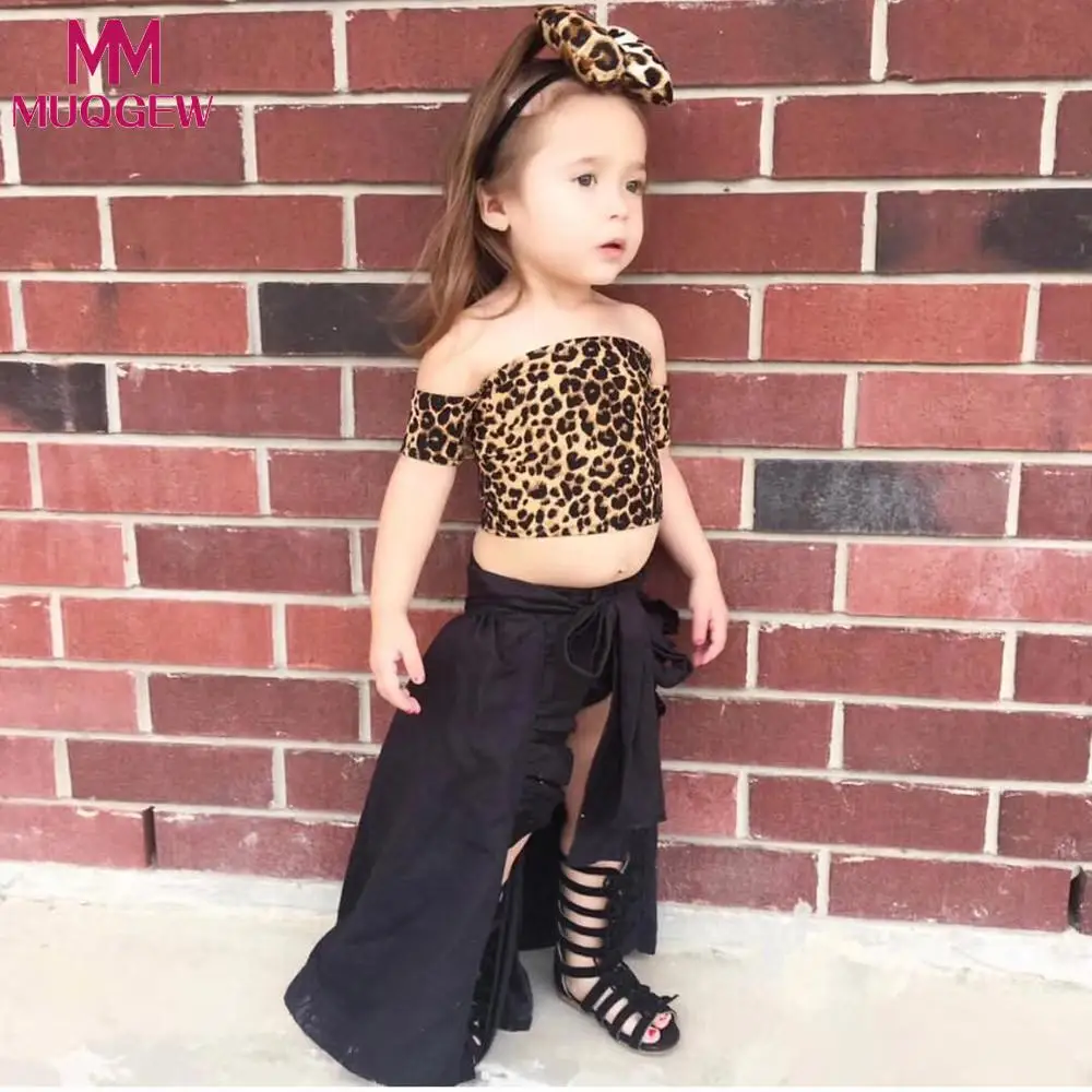 MUQGEW Toddler Kids Girl For clothes Leopard 12M-5T Off Shoulder Tops Fishtail Pants Dress Clothes Set roupas infantis menina
MUQGEW Toddler Kids Girl For clothes Leopard 12M-5T Off Shoulder Tops Fishtail Pants Dress Clothes Set roupas infantis menina