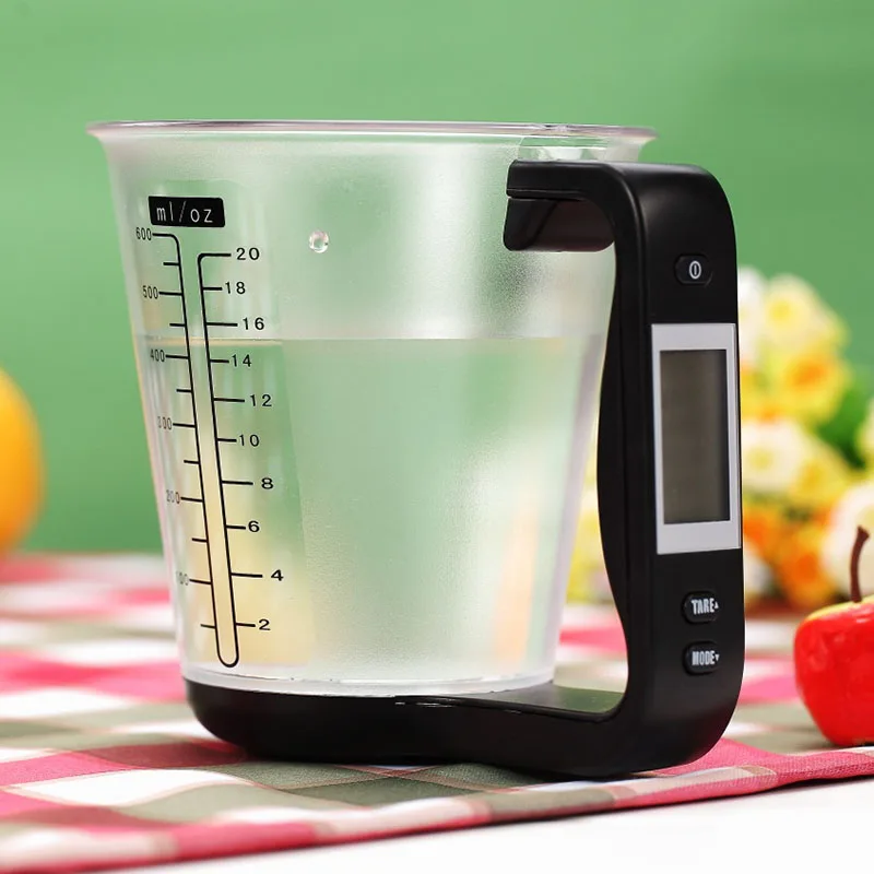 1000g/1g Digital Measuring Cup Scale Weight Temperature Kitchen Tools with LCD Display
1000g/1g Digital Measuring Cup Scale Weight Temperature Kitchen Tools with LCD Display