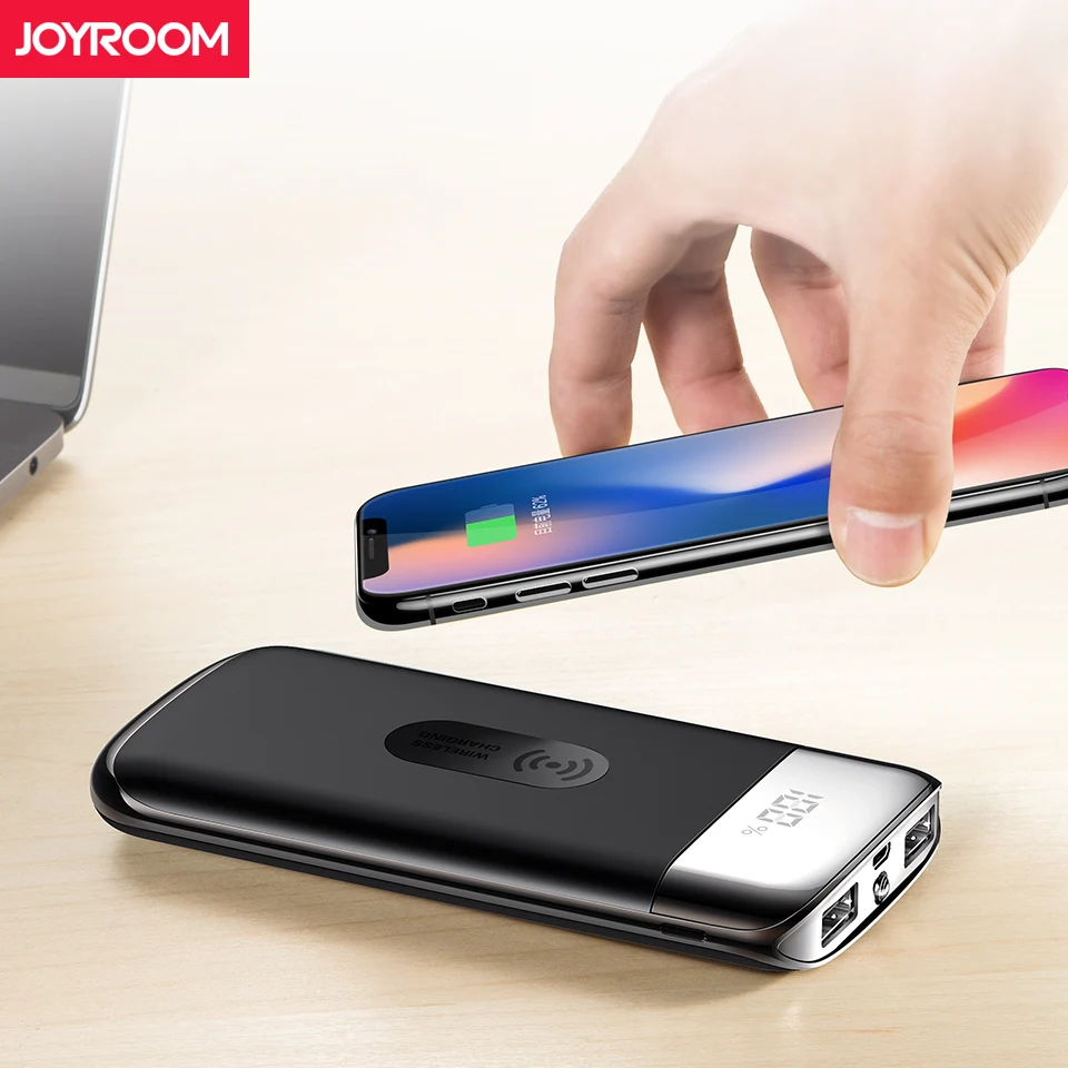 Joyroom Qi Wireless Charger 10000mAh Power Bank Portable Dual USB Wireless External Battery Powerbank + Digital Display LED Lamp
Joyroom Qi Wireless Charger 10000mAh Power Bank Portable Dual USB Wireless External Battery Powerbank + Digital Display LED Lamp