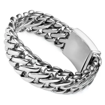 bicycle chain bracelet Stainless steel bracelet for men silver simple white layered chain of men in Turkish hip hop jewelry
bicycle chain bracelet Stainless steel bracelet for men silver simple white layered chain of men in Turkish hip hop jewelry