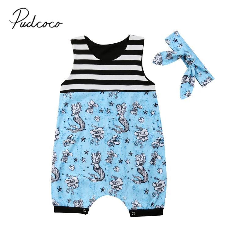 2018 Brand New Newborn Infant Baby Girls Boys Romper 2PCS Sleeveless Striped Cartoon Print Patchwork Jumpsuits Playsuit+Headband
2018 Brand New Newborn Infant Baby Girls Boys Romper 2PCS Sleeveless Striped Cartoon Print Patchwork Jumpsuits Playsuit+Headband