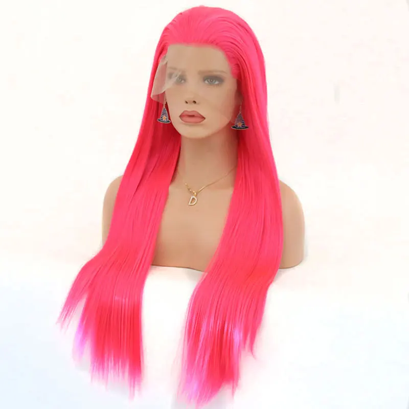 Bombshell Long Silky Straight Synthetic Lace Front Wigs Light Pink Natural Hairline Heat Resistant Fiber Hair for White Women
Bombshell Long Silky Straight Synthetic Lace Front Wigs Light Pink Natural Hairline Heat Resistant Fiber Hair for White Women