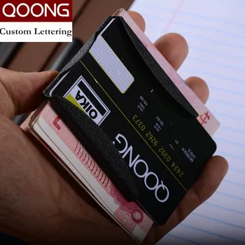 QOONG Custom Lettering Stainless Steel 3 Color Slim Sleek Money Cash Clip Clamp Double Sided Credit Card Holder QZ40-006
QOONG Custom Lettering Stainless Steel 3 Color Slim Sleek Money Cash Clip Clamp Double Sided Credit Card Holder QZ40-006