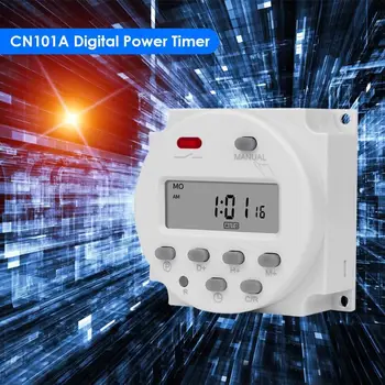 CN101A 220V 110V 24V 12V Digital Power Timer 7 Day Programmable Time Switch Controller Relay
CN101A 220V 110V 24V 12V Digital Power Timer 7 Day Programmable Time Switch Controller Relay
