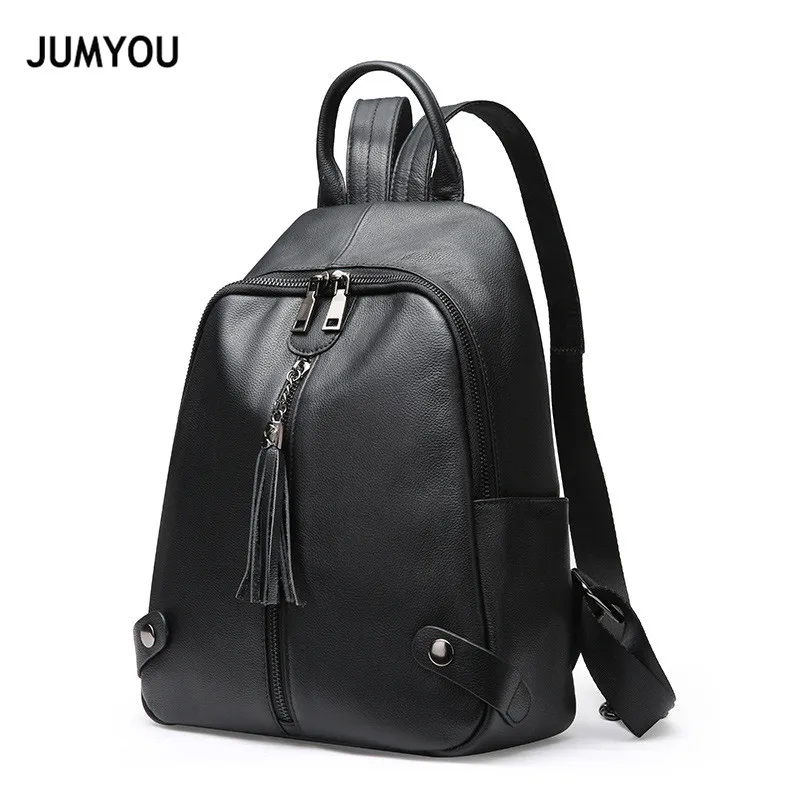 Genuine Leather Backpacks Travel Backpacks For Girl Large Black Tassel Rivet Casual Fashion Real Leather Backpack Bags For Women
Genuine Leather Backpacks Travel Backpacks For Girl Large Black Tassel Rivet Casual Fashion Real Leather Backpack Bags For Women