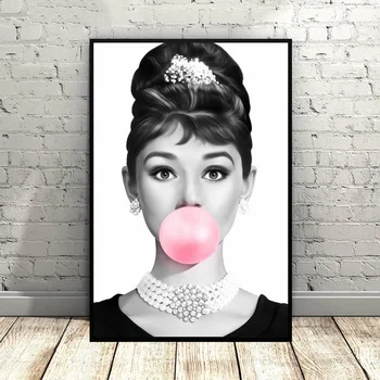 Audrey hepburn pink bubblegum Art Canvas Poster Movie poster Wall Pictures for Living Room No Frame
Audrey hepburn pink bubblegum Art Canvas Poster Movie poster Wall Pictures for Living Room No Frame