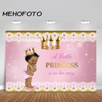 MEHOFOTO Royal Princess Baby Shower Backdrop Gold Crown Africa American Little Girl Baby Shower Photography Background Banner
MEHOFOTO Royal Princess Baby Shower Backdrop Gold Crown Africa American Little Girl Baby Shower Photography Background Banner