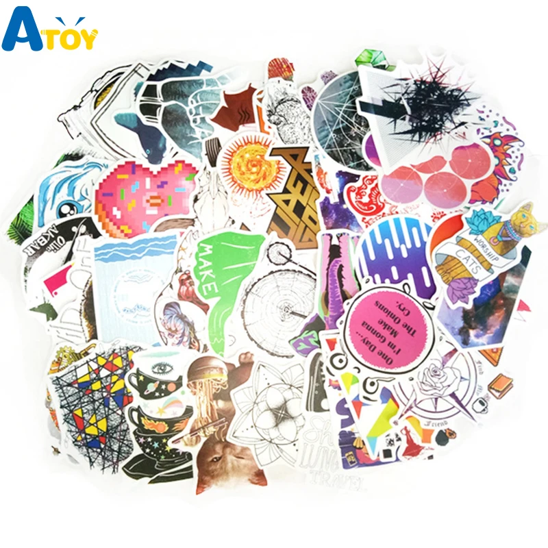 100Pcs\lot Mixed Style Graffiti Stickers For Moto Car Laptop Suitcase Phone Waterproof Sun-resistant Classic Toy Sticker Toys
100Pcs\lot Mixed Style Graffiti Stickers For Moto Car Laptop Suitcase Phone Waterproof Sun-resistant Classic Toy Sticker Toys