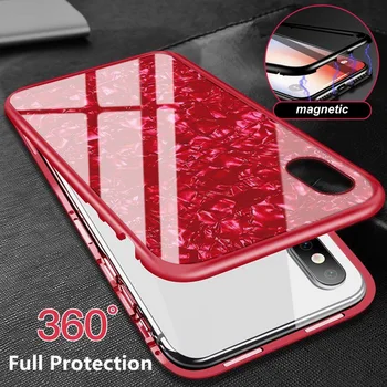 Conch Shell Magnetic Adsorption Metal Case For iPhone X 8 7 Plus Slim Tempered Glass Back Cover Bumper For Coque iPhone 7 8 Plus
Conch Shell Magnetic Adsorption Metal Case For iPhone X 8 7 Plus Slim Tempered Glass Back Cover Bumper For Coque iPhone 7 8 Plus