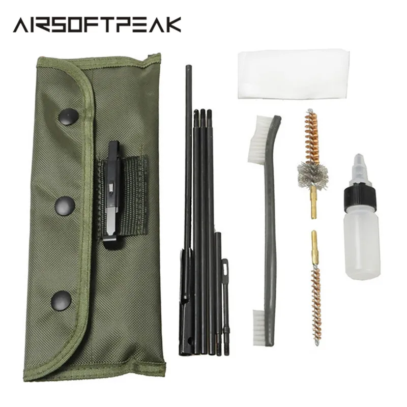 Airsoft M4 M16 Rifle Gun Cleaning Kit 10 Pieces .22 .30cal 5.56mm Brushes Set Clean Rod Convenient Nylon Case Hunting Accessory
Airsoft M4 M16 Rifle Gun Cleaning Kit 10 Pieces .22 .30cal 5.56mm Brushes Set Clean Rod Convenient Nylon Case Hunting Accessory