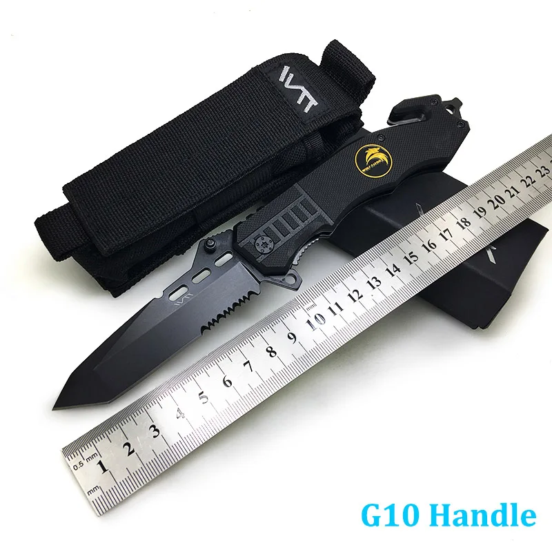 ZZSQ Black Steel Folding Knife Tactical Hunting Survival Knife Pocket Knives Utility Camping Outdoor Combat Portable EDC Tools
ZZSQ Black Steel Folding Knife Tactical Hunting Survival Knife Pocket Knives Utility Camping Outdoor Combat Portable EDC Tools