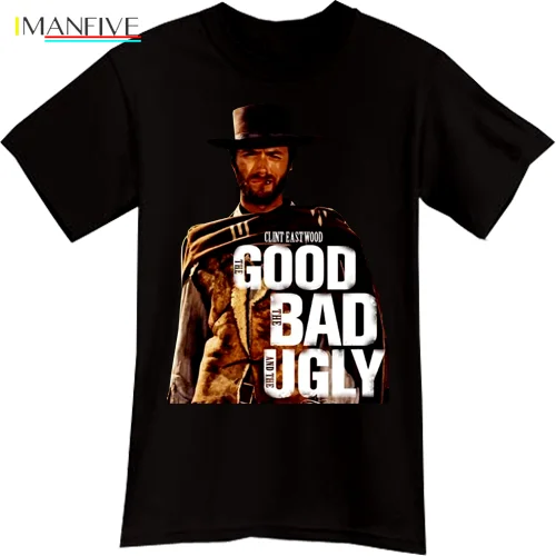 Clint Eastwood The Good The Bad The Ugly Western Cowboy Movie Black T-Shirt Tee
Clint Eastwood The Good The Bad The Ugly Western Cowboy Movie Black T-Shirt Tee