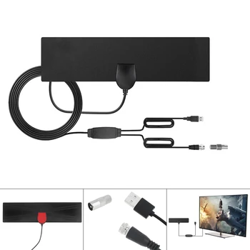 4K HD VHF UHF Freeview Indoor Digital HDTV Antenna with Universal TV Connector Amplified 50 Mile Range for Broadcast
4K HD VHF UHF Freeview Indoor Digital HDTV Antenna with Universal TV Connector Amplified 50 Mile Range for Broadcast
