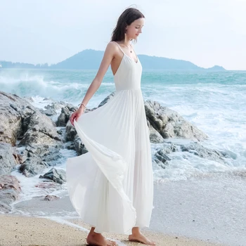 Erosebridal New Arrival 2019 Boho White Wedding Dress Vacation Wedding Gown Beach Backless Dress Spaghetti Strap for Women
Erosebridal New Arrival 2019 Boho White Wedding Dress Vacation Wedding Gown Beach Backless Dress Spaghetti Strap for Women