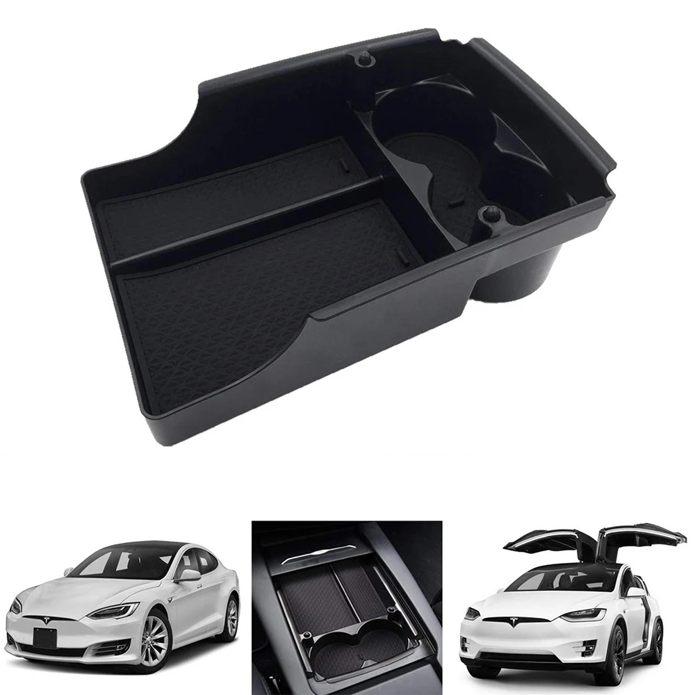 Tesla Model S/Model X Center Console Organizer, Armrest Storage Box with Cup Holder (Fit: Tesla Model S/Model X 2016-2018)
Tesla Model S/Model X Center Console Organizer, Armrest Storage Box with Cup Holder (Fit: Tesla Model S/Model X 2016-2018)