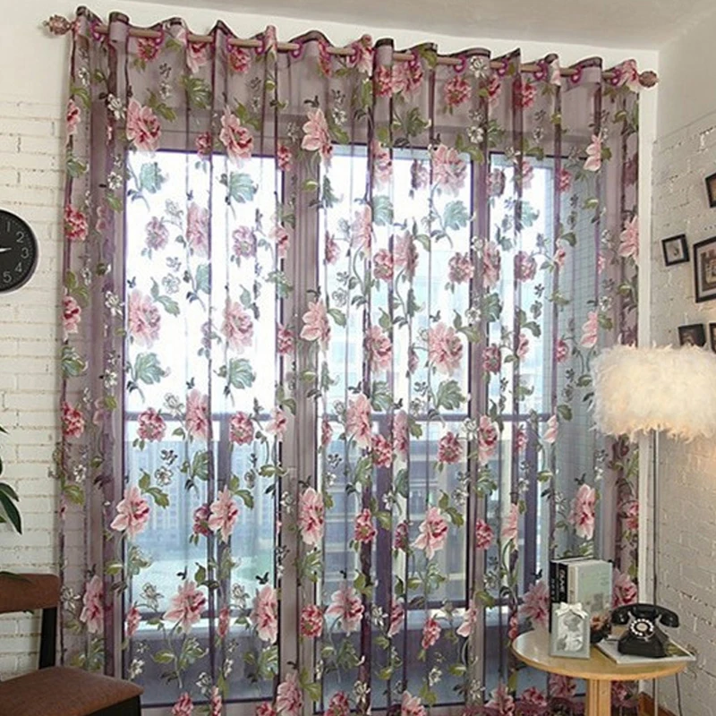 Large Purple Peony Pattern Curtains Tulle Sheer Modern Romantic Style for Living Room Bedroom Windows Panel Balcony Decor 8A0920
Large Purple Peony Pattern Curtains Tulle Sheer Modern Romantic Style for Living Room Bedroom Windows Panel Balcony Decor 8A0920