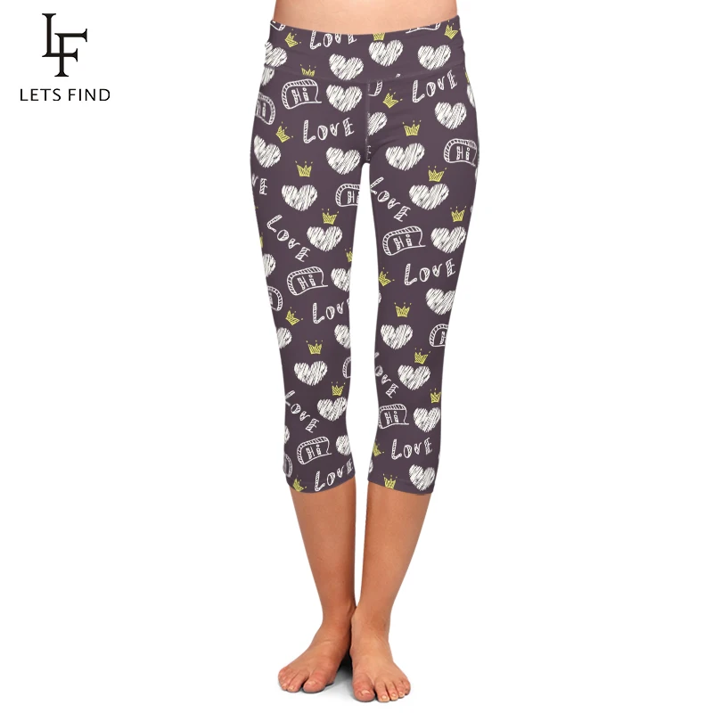 LETSFIND 2019 Summer Women Print Mid-Calf Leggings High Waist Love Design Milk Silk Print Capri Leggings Workout Stretch Pants
LETSFIND 2019 Summer Women Print Mid-Calf Leggings High Waist Love Design Milk Silk Print Capri Leggings Workout Stretch Pants