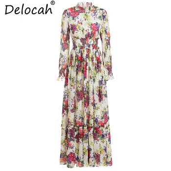 Delocah New Women Summer Dresses Runway Fashion Long Sleeve Floral Printed Elastic Waist Elegant Vintage Vacation Long Dresses
Delocah New Women Summer Dresses Runway Fashion Long Sleeve Floral Printed Elastic Waist Elegant Vintage Vacation Long Dresses