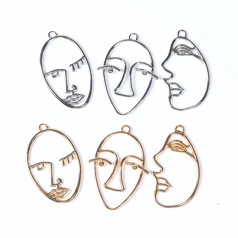 6PCS Gold Color and Imitation Rhodium Color Brass Face Charms Pendants for Jewelry Making DIY Earring Connector Findings
6PCS Gold Color and Imitation Rhodium Color Brass Face Charms Pendants for Jewelry Making DIY Earring Connector Findings