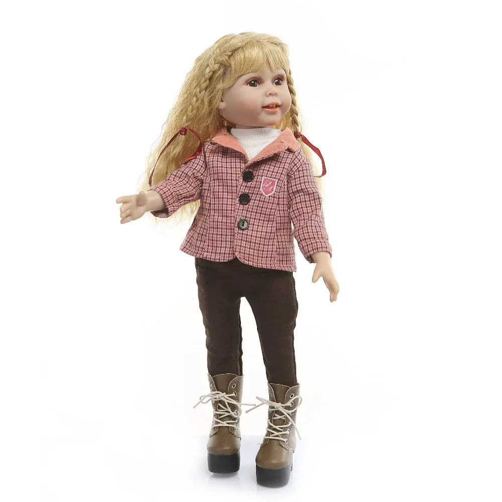 18 inch Full Body Vinyl Girl Bebe Reborn American Dolls Realistic Silicone Baby Doll Toys for Children Gift
18 inch Full Body Vinyl Girl Bebe Reborn American Dolls Realistic Silicone Baby Doll Toys for Children Gift