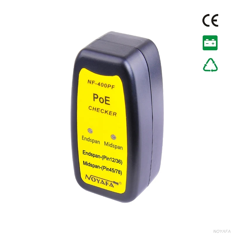 NOYAFA NF 400PF POE Тестер 802.3af/802.at PoE мощность через Ethernet тестер RJ45|Сетевые инструменты| |