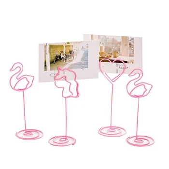4 Pcs/set Cartoon Unicorn Flamingo Heart Shape Metal Clips Desk Notes Folder Card Holder Message Photo Memo Number Name Clips
4 Pcs/set Cartoon Unicorn Flamingo Heart Shape Metal Clips Desk Notes Folder Card Holder Message Photo Memo Number Name Clips