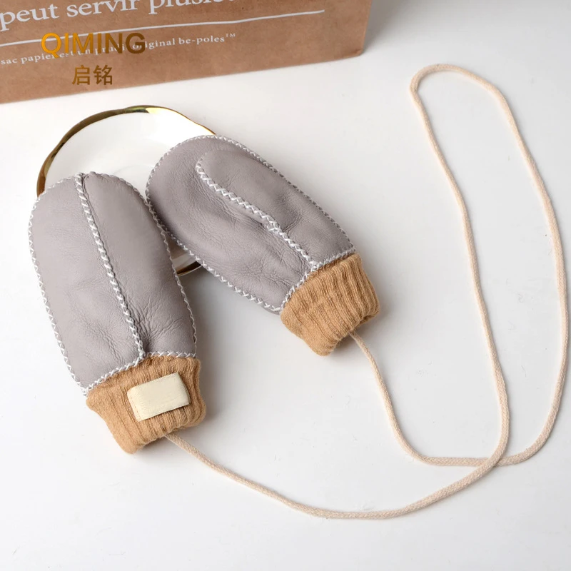 Winter Outdoor warm Girls Mittens for Boys Kids Real Sheep Fur Manual Warm Gloves Children's Sheepskin Leather Gloves Guantes #6
Winter Outdoor warm Girls Mittens for Boys Kids Real Sheep Fur Manual Warm Gloves Children's Sheepskin Leather Gloves Guantes #6