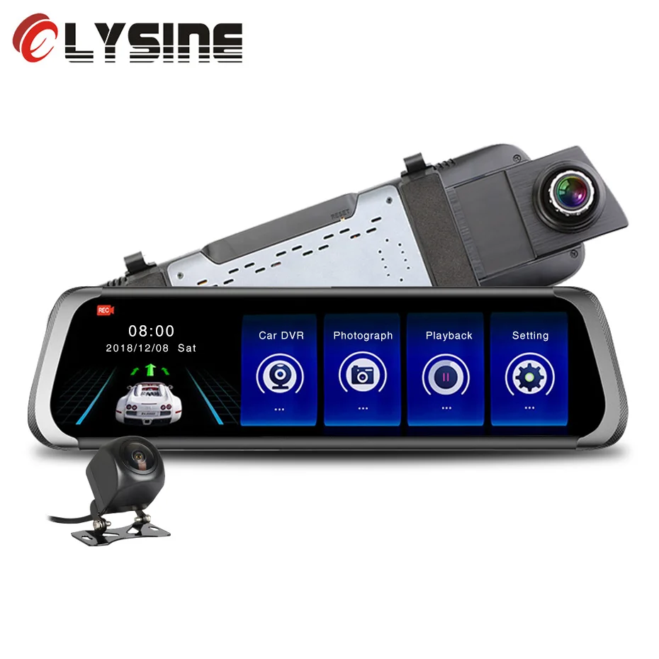 Olysine 10 Inch IPS Touch Screen Full HD 1080P Car DVR Stream Rearview Mirror Dash Camera Dual Lens Drive Car Recorder dash cam
Olysine 10 Inch IPS Touch Screen Full HD 1080P Car DVR Stream Rearview Mirror Dash Camera Dual Lens Drive Car Recorder dash cam