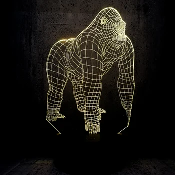 Active Animal Orangutan Gorilla Chimpanzee 3D USB LED Lamp Optical 7 Colors Changing Mood Illusion Table Night Light Decor
Active Animal Orangutan Gorilla Chimpanzee 3D USB LED Lamp Optical 7 Colors Changing Mood Illusion Table Night Light Decor
