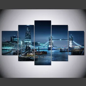 Modern 5 Panels 5 London City Rivier Shard Printed Canvas Painting Living Room City Evening Light Landscape Wall Art Pictures
Modern 5 Panels 5 London City Rivier Shard Printed Canvas Painting Living Room City Evening Light Landscape Wall Art Pictures
