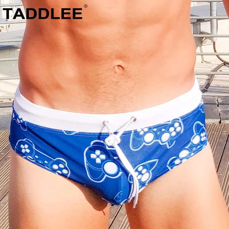 

Taddlee Brand Sexy Men's Swimwear Swimsuits Swim Boxer Briefs Bikini Low Rise Board Surfing Trunks Shorts Gay Pouch Quick Drying