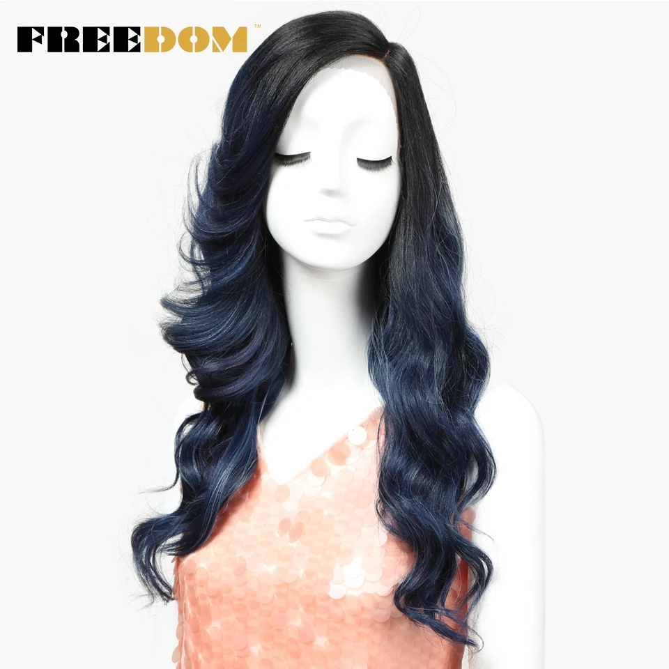 FREEDOM Lace Front Wig Synthetic Loose Wave Long Side Part Ombre Wigs For Black Women Heat Resistant African American Hair
FREEDOM Lace Front Wig Synthetic Loose Wave Long Side Part Ombre Wigs For Black Women Heat Resistant African American Hair