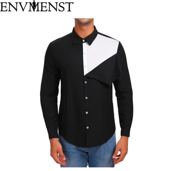 Envmenst Brand 2018 New Arrival Turn-down Collar Slim Fit Summer Cool Comfortable Long Sleeve Men Casual Patchwork Shirts
Envmenst Brand 2018 New Arrival Turn-down Collar Slim Fit Summer Cool Comfortable Long Sleeve Men Casual Patchwork Shirts