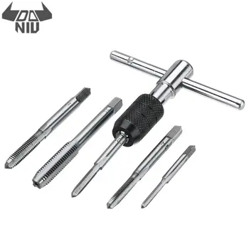 DANIU Metric Standard 6Pcs M3-M8 Tap Drill Set T Handle Ratchet Tap Wrench Machinist Tool With Screw Tap Hand Alloy Steel
DANIU Metric Standard 6Pcs M3-M8 Tap Drill Set T Handle Ratchet Tap Wrench Machinist Tool With Screw Tap Hand Alloy Steel