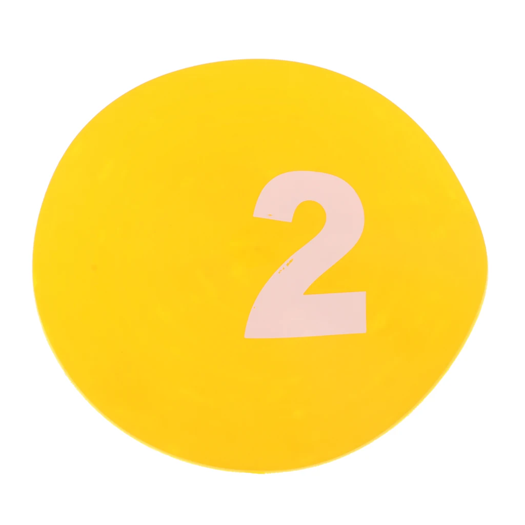 10Pcs Football Training Mark Plates Sport Exercise Traffic Plate for Football, Table Tennis Athletes Physical Strength