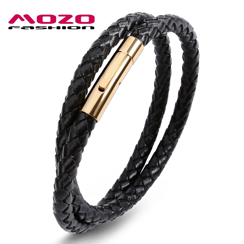 MOZO FASHION Men Charm Simple Classic Bracelets Leather Bracelets Gold Stainless Steel Spring buckle Bracelet Jewelry PS1004
MOZO FASHION Men Charm Simple Classic Bracelets Leather Bracelets Gold Stainless Steel Spring buckle Bracelet Jewelry PS1004