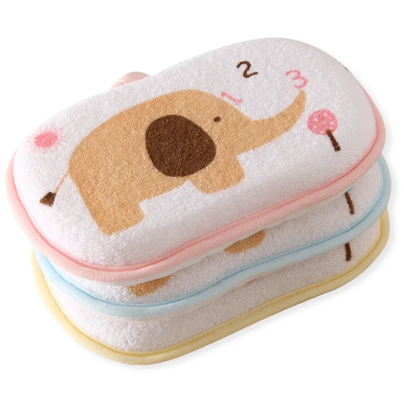 Cute Newborn Baby Shower Bath Sponge Rub Infant Toddle Kids Brushes Cotton Rubbing Body Wash Towel Accessories | Мать и ребенок