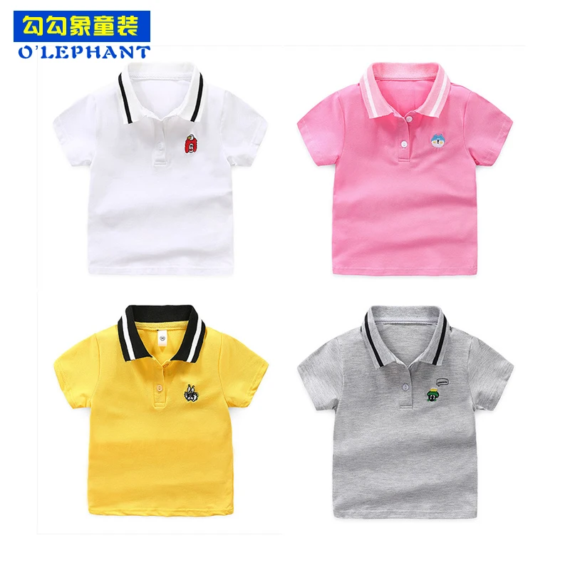 Cartoon Animal Embroidery cotton polo shirt for the child Summer boys and girls fashionable tops breathable children's clothes
Cartoon Animal Embroidery cotton polo shirt for the child Summer boys and girls fashionable tops breathable children's clothes