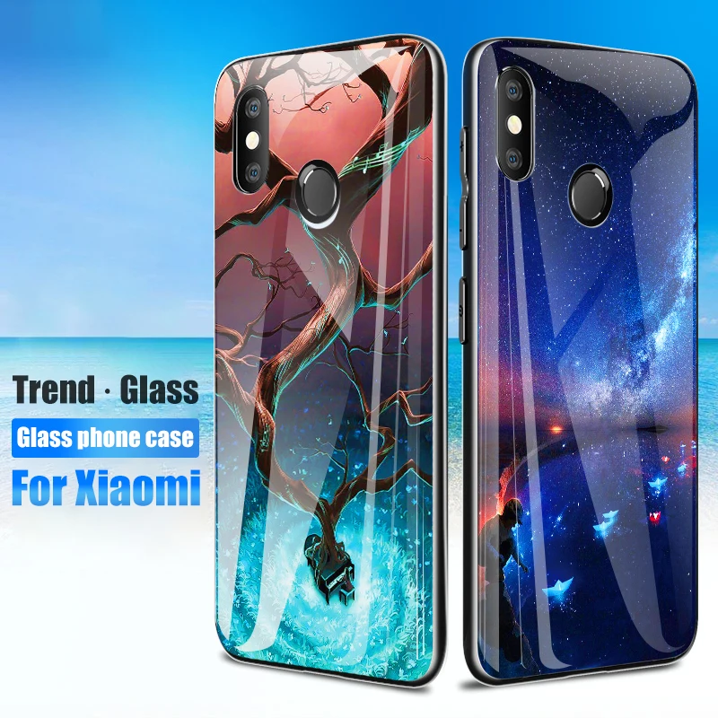 Tempered Glass Hard Back Phone Case For Xiaomi mi8 mi 8 se mi6 6 mix 2 2s 6x a2 a1 5x Full Shockproof Cover TPU Soft Edge Cases
Tempered Glass Hard Back Phone Case For Xiaomi mi8 mi 8 se mi6 6 mix 2 2s 6x a2 a1 5x Full Shockproof Cover TPU Soft Edge Cases