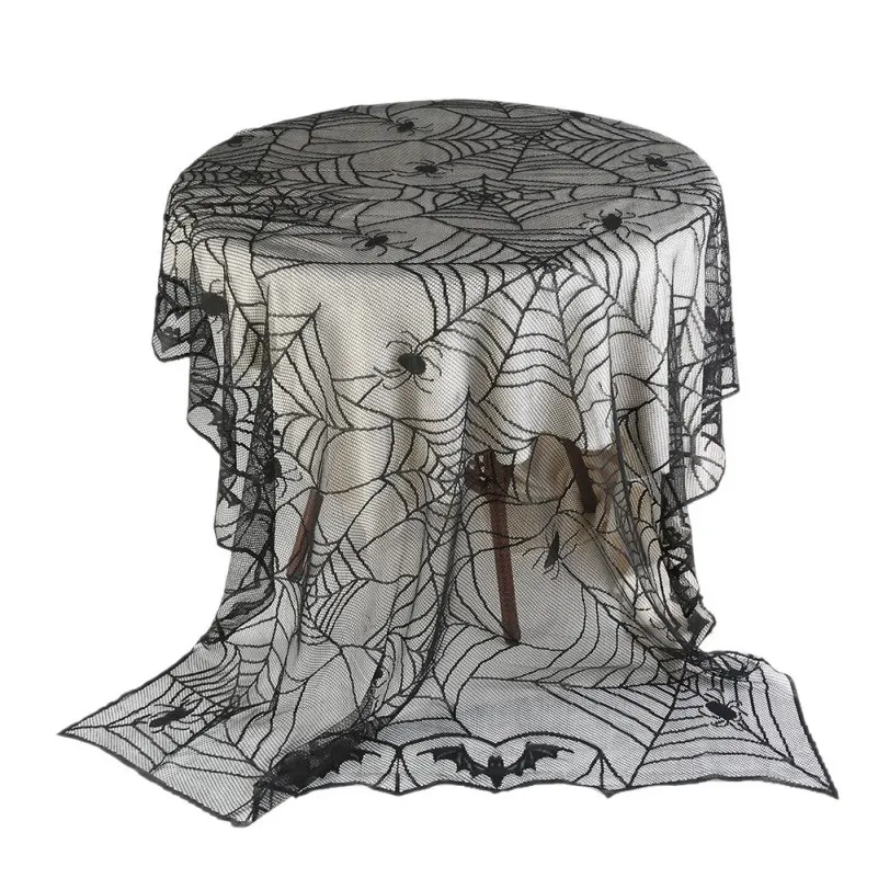 Lace Black Spider Web Halloween Tablecloth Tablecover Rectangle Halloween Decoration Decor Props Black 240*120 cm
Lace Black Spider Web Halloween Tablecloth Tablecover Rectangle Halloween Decoration Decor Props Black 240*120 cm
