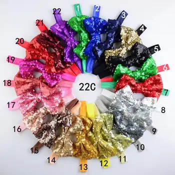 4inch sequin hair bow headband Kids sequin bow headband glitter baby headwraps 22colors choose
4inch sequin hair bow headband Kids sequin bow headband glitter baby headwraps 22colors choose