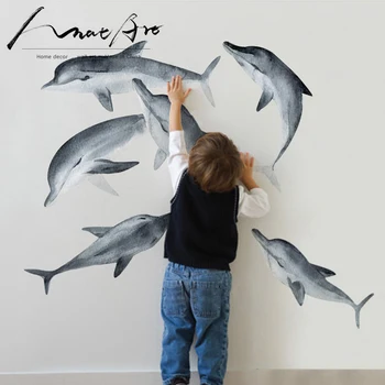 ocean animal wall stickers for kids rooms home decoration accessories baby room mural vinilo pared dolphin painting
ocean animal wall stickers for kids rooms home decoration accessories baby room mural vinilo pared dolphin painting