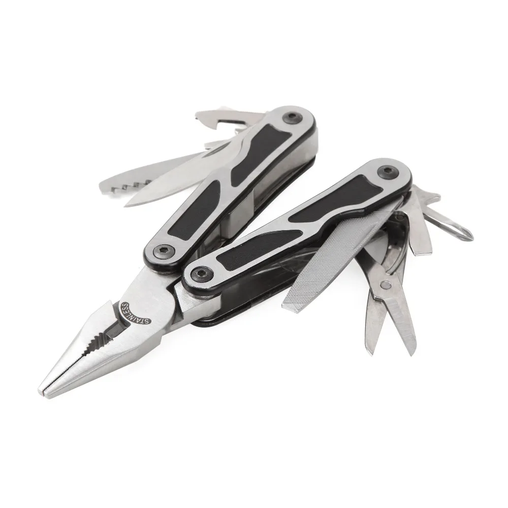 15 in 1 Multi Plier Stainless Steel Multitool Wire cable Cutting Crimping tool with Knife  Sadoun.com