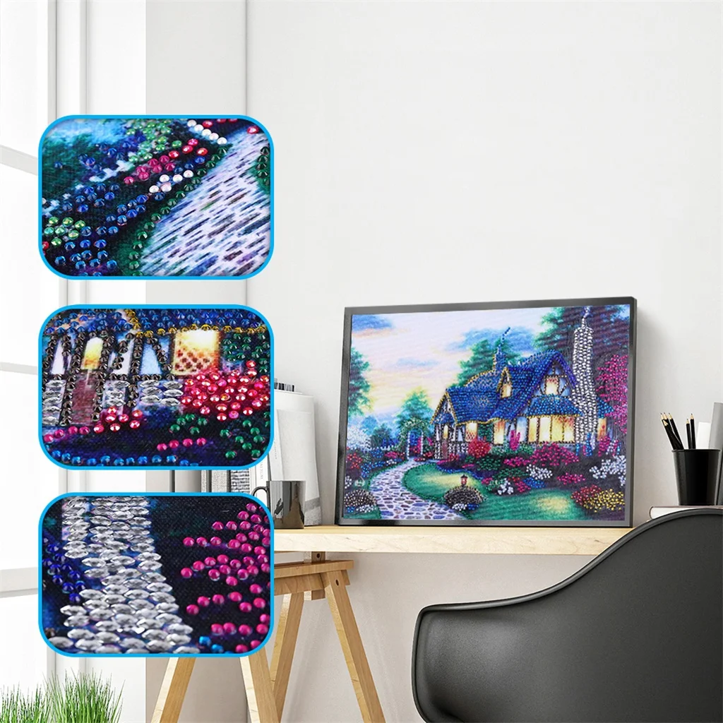 New Garden 5D Diy Special Shaped Diamond Painting Cross Stitch Forest House Scenery Diamond Embroidery Crystal Round Rhinestone
New Garden 5D Diy Special Shaped Diamond Painting Cross Stitch Forest House Scenery Diamond Embroidery Crystal Round Rhinestone